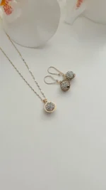 نیمست گوی سوارسکی نقره ای